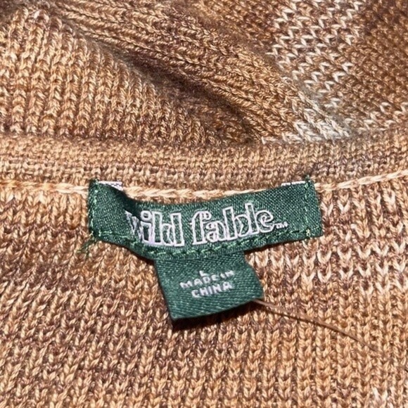Wild Fable Knit Sweater Dress Brown Halter Mini Stretchy NWT Womens Size Large - Picture 6 of 10